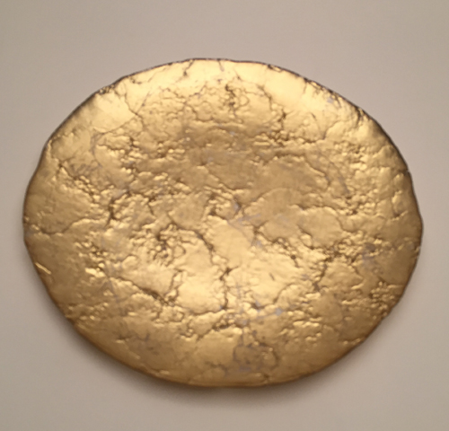 Golden plate - Plat rond 32cm